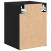 vidaXL Armoires murales de garage 2 pcs noir bois d'ing&eacute;nierie