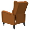 vidaXL Fauteuil de massage inclinable marron velours