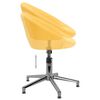vidaXL Chaises pivotantes &agrave; manger lot de 6 jaune tissu