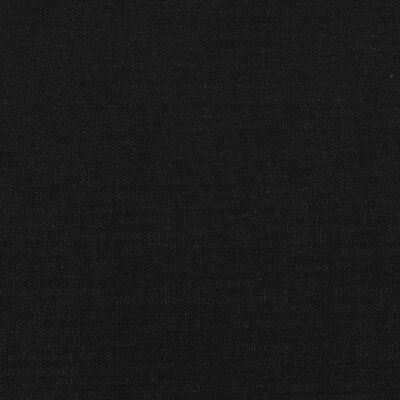 vidaXL Tête de lit avec oreilles Noir 163x23x118/128 cm Tissu