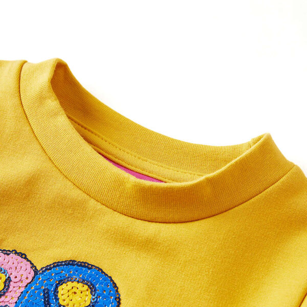 Sweatshirt pour enfants ocre foncé 104