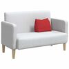 vidaXL Coussin de Dos Rouge 45 x 20 x 35 cm tissu