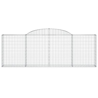 vidaXL Paniers à gabions arqués 13 pcs 300x30x100/120 cm fer galvanisé