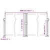 vidaXL Auvent lat&eacute;ral r&eacute;tractable beige 140x1000 cm