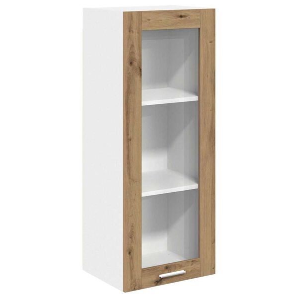 vidaXL Armoire suspendue avec porte Ch&ecirc;ne artisanal 40 x 31 x 100 cm