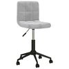 vidaXL Chaises pivotantes &agrave; manger lot de 6 gris clair velours