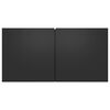 vidaXL Meubles TV suspendus 3 pcs Noir 60x30x30 cm