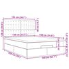 vidaXL Cadre de lit ottoman avec matelas vert fonc&eacute; 140x190 cm velours