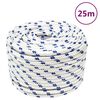 vidaXL Corde de bateau Blanc 14 mm 25 m Polypropyl&egrave;ne