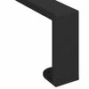 vidaXL Pieds de meuble 12 pcs Noir 34,1 x 4 x 10 mm Fer