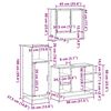 vidaXL Ensemble de meubles de salle de bain 3 pcs ch&ecirc;ne sonoma