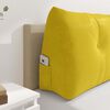 vidaXL Coussin de Dos Jaune 160 x 24 x 50 cm Velours