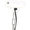 vidaXL Lampe suspendue industrielle Blanc Rond 42 cm E27 Manguier