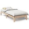vidaXL Cadre de lit sans matelas 80x200 cm bois massif de pin