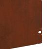 vidaXL Bordures de pelouse 10 pcs Rouill&eacute; 103 x 0,05 x 22 cm