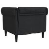 vidaXL Fauteuil Chesterfield noir tissu