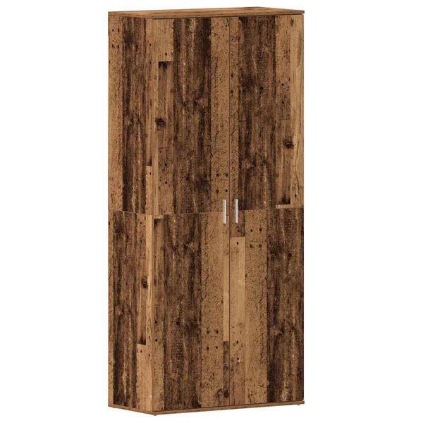 vidaXL Cabinet &agrave; chaussures avec &eacute;tag&egrave;re Bois ancien 80 x 39 x 178 cm