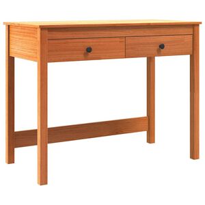 vidaXL Bureau avec tiroir Max Marron 100 x 50 x 78 cm Pin massif