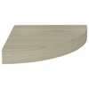 vidaXL &Eacute;tag&egrave;res d'angle flottantes 2 pcs ch&ecirc;ne 25x25x3,8 cm MDF
