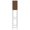 vidaXL Support de rangement 2 niveaux sur toilette Marron 56x30x170 cm