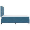 vidaXL Lit &agrave; ressorts avec matelas Bleu fonc&eacute; 140 x 190 cm Velours