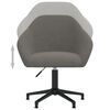 vidaXL Chaise pivotante de bureau Gris fonc&eacute; Velours