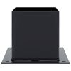 vidaXL Bases de poteau carr&eacute;es 4 pcs anthracite 141x141 mm