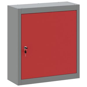 vidaXL Armoire &agrave; outils Rouge et Gris 50 x 20 x 55 cm Acier