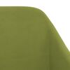 vidaXL Chaise pivotante de salle &agrave; manger Vert clair Velours