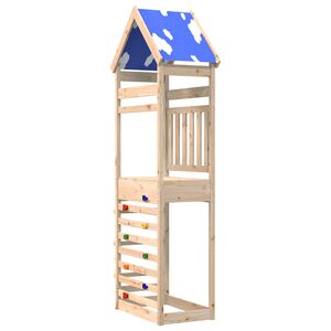 vidaXL Tour de jeu Marron 52,5 x 85 x 265 cm Pin massif