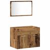 vidaXL Ensemble de mobilier de salle de bain 3 pcs Bois Ancien