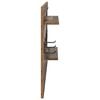 vidaXL Porte-manteau mural avec &eacute;tag&egrave;re Bois ancien 90 x 10 x 50 cm