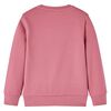 Sweatshirt pour enfants velours patchwork framboise 116