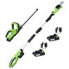 vidaXL Set outils &eacute;lectriques jardin sans fil 2pcs chargeurs/batteries