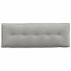 vidaXL Coussin de Dos Gris clair 140 x 50 cm Tissu en microfibre