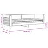 vidaXL Lit de jour avec matelas gris fonc&eacute; 80x200 cm velours