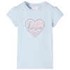 T-shirt pour enfants bleu clair 128