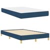 vidaXL Lit &agrave; ressorts avec matelas Bleu 120 x 200 cm tissu
