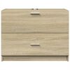 vidaXL Armoire d'&eacute;vier ch&ecirc;ne sonoma 78x37x59 cm bois d'ing&eacute;nierie