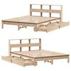 vidaXL Lit biblioth&egrave;que sans matelas 140x200 cm bois massif de pin
