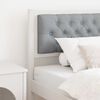 vidaXL T&ecirc;te de lit Autre Blanc et gris clair 90 cm Bois massif en pin