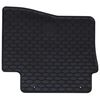 vidaXL Tapis de voiture 4 pcs Noir Caoutchouc