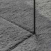 vidaXL Tapis HUARTE &agrave; poils courts doux lavable anthracite 120x120 cm