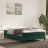 vidaXL Sommier &agrave; lattes de lit avec matelas vert fonc&eacute; 120x190 cm