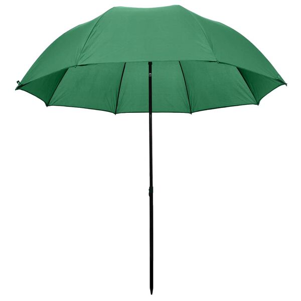 vidaXL Parapluie de p&ecirc;che Vert 240x210 cm