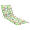 vidaXL Chaise longue de jardin avec coussin Bois d'acacia solide