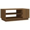 vidaXL Table basse ch&ecirc;ne marron 102x55x43 cm bois d'ing&eacute;nierie