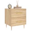 vidaXL Tables de chevet 2 pcs ch&ecirc;ne sonoma 40x35x47,5 cm