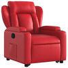 vidaXL Fauteuil inclinable Rouge Similicuir