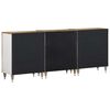 vidaXL Buffets 3 pcs 60x33,5x75 cm bois de manguier massif